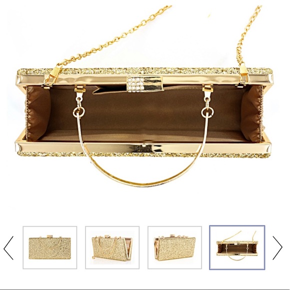 Gold glitter clutch - Picture 4 of 4